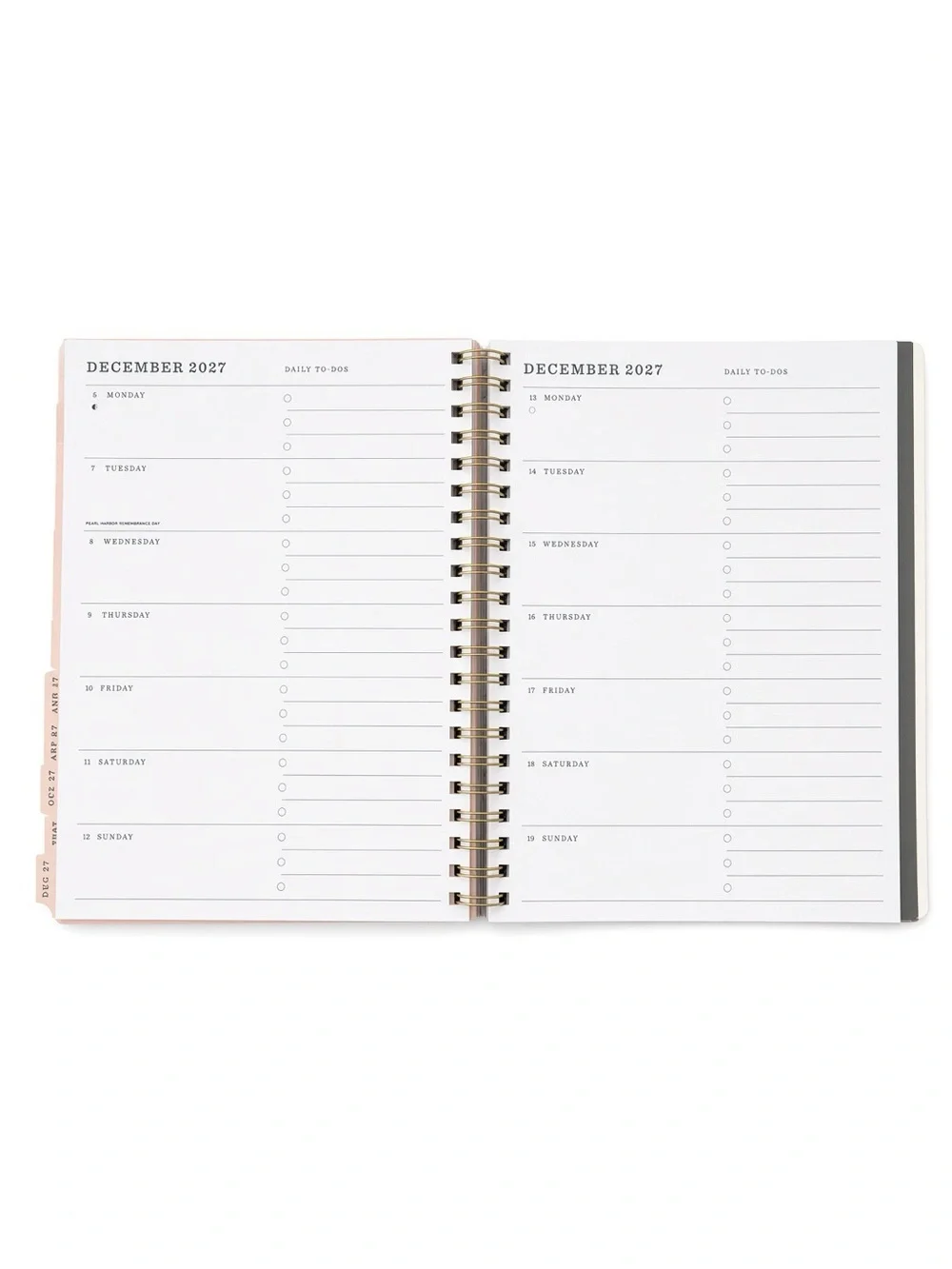 MUSE “Grand Plans” 17 Month Planner 2026-2027 Pink Coquette Croissant NWT